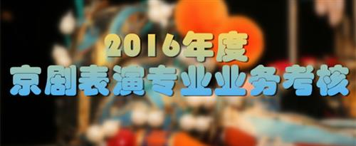 大骚逼15P国家京剧院2016年度京剧表演专业业务考...